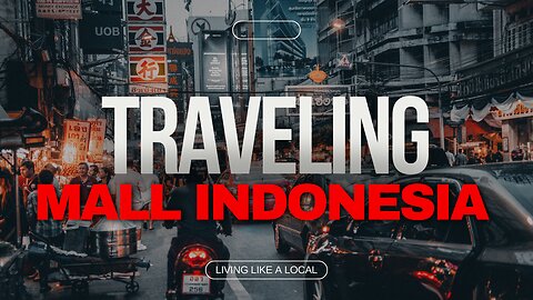 walking at the Indonesian mall