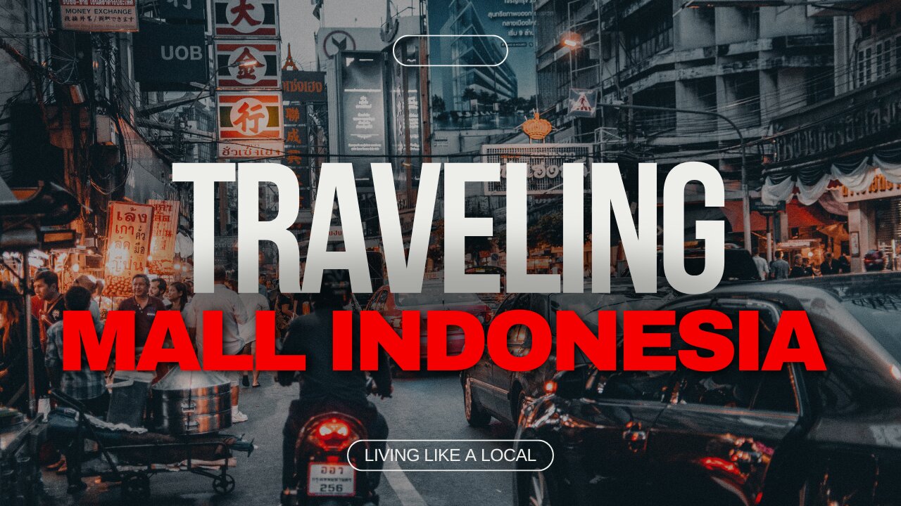 walking at the Indonesian mall