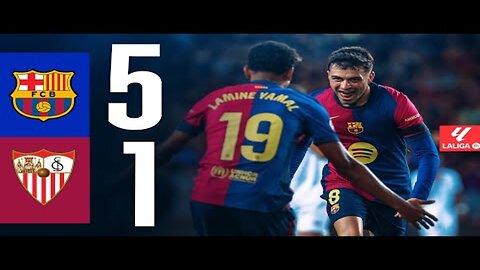 FC BARCELONA 5 vs 1 SEVILLA| LALIGA 2024/25 MD10