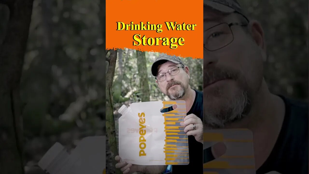 Easy way to store water for camping