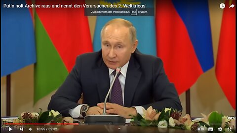 Putin holt Archive raus und nennt den Verursacher des 2. Weltkriegs!