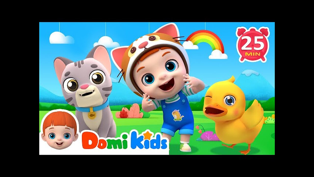 Animals For Kids | Animal Dance Song | Domi & Animal Firends | Best Nursery Rhymes