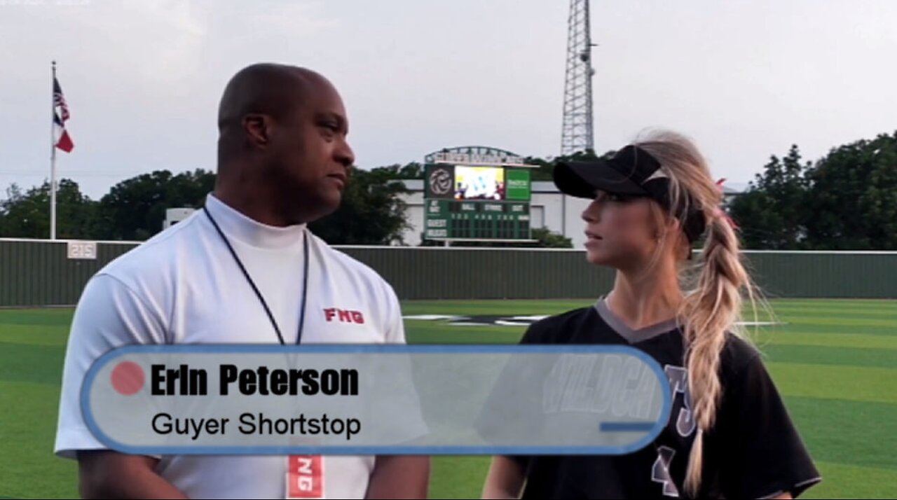 Guyer SS Erin Peterson after Winning the Bi-Distirct Series Over Flower Mound