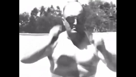 Footage of Frank “Cannonball” Richards taking a 104-pound cannonball to the stomach