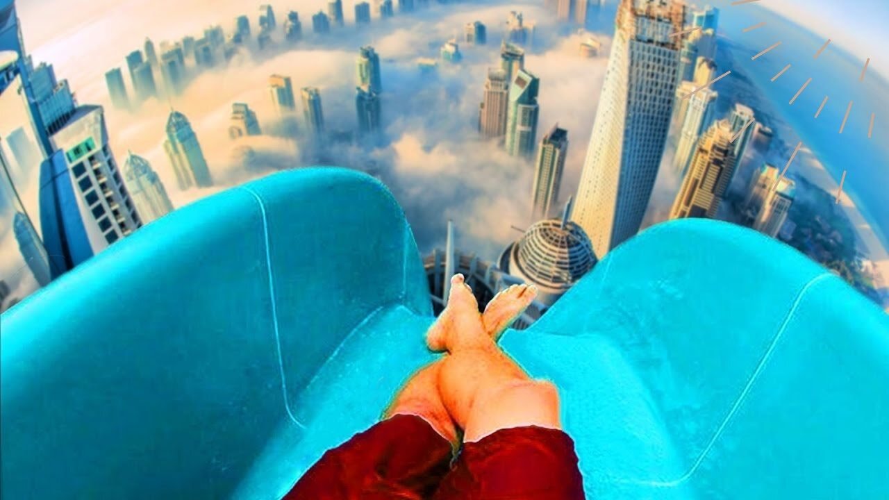 Most INSANE Top 10 Water slides Around the World-Most Dangerous-Scariest Water Slides