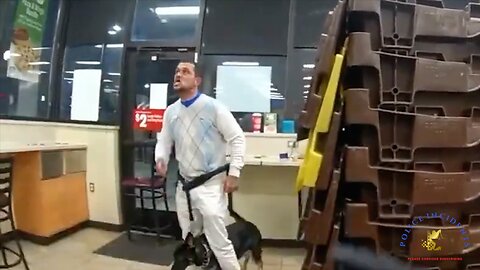 Man who refused to leave a store ended up getting himself and a dog tased