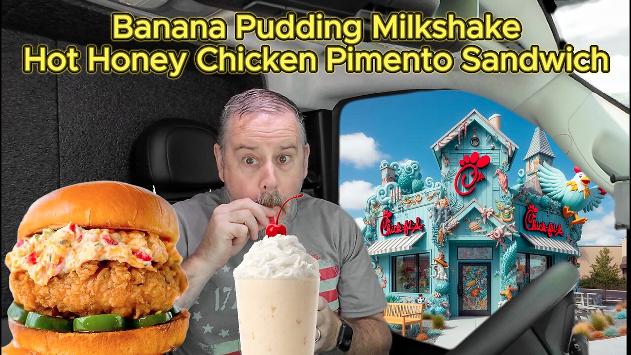 Chick-fil-a NEW Banana Pudding Milkshake & Hot Honey Pimento Chicken Sandwich!