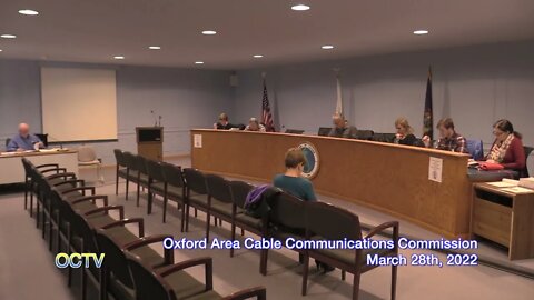 Oxford Area Cable Communications Commission March, 28th 2022