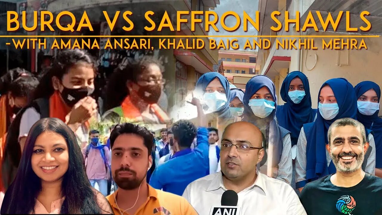 Burqa vs Saffron Shawls