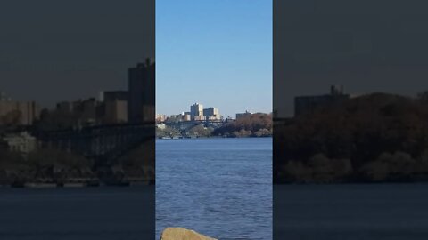 View of Manhattan from the Palisades of New Jersey.