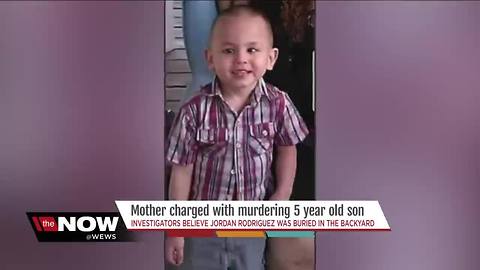 Mother charged with murder in death of 5-year-old son whose remains were found in yard