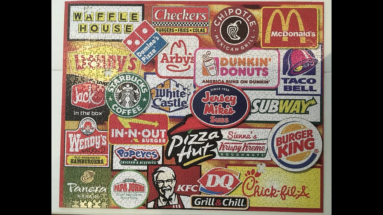 Favorite Fast Food - White Mountain Jigsaw Puzzle (1000 Pieces)