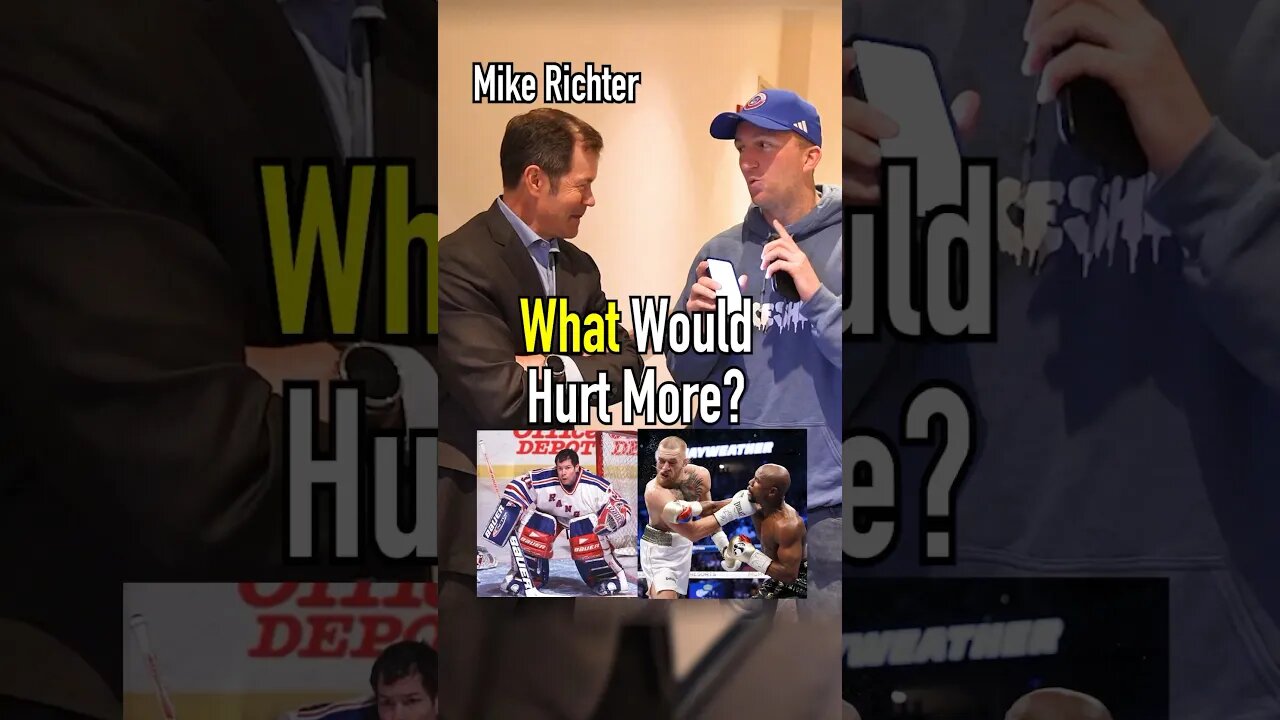What Would HURT More?! MAYWEATHER Punch or A Slapshot? Rangers Legend Mike Richter Answers! #shorts