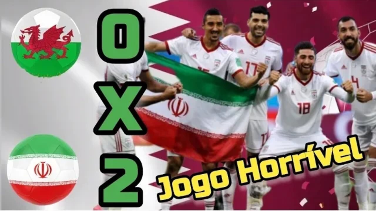 PAIS DE GALES 0 X 2 IRÃ | MELHORES MOMENTOS | 2ª RODADA | FASE DE GRUPOS