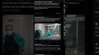 ZELENSKYY THANKS INJURED SOLDIERS #shorts