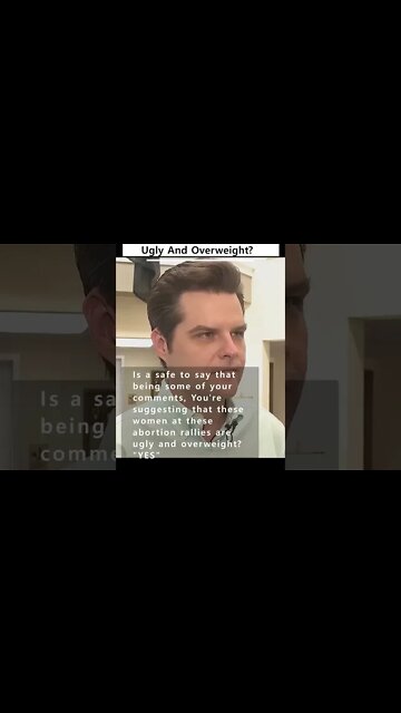 Matt Gaetz, He Ain’t Wrong