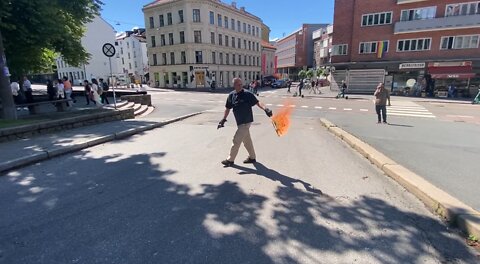 Koranbrenning politihuset Oslo 2.7.22