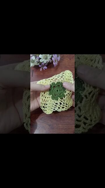 A Crochet Square Motif #shorts