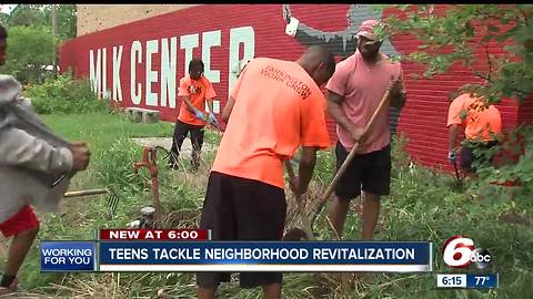 Teens tackle neighborhood revitalization