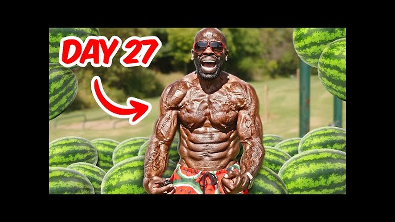 I Ate Only Watermelon for 27 Days (Weight Loss, Fast, Detox, Digestive Cleanse)