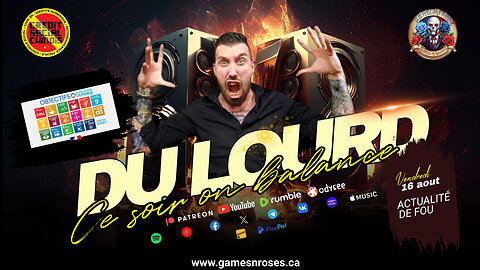 GAMES N ROSES LIVE: CE SOIR ON BALANCE DU LOURD