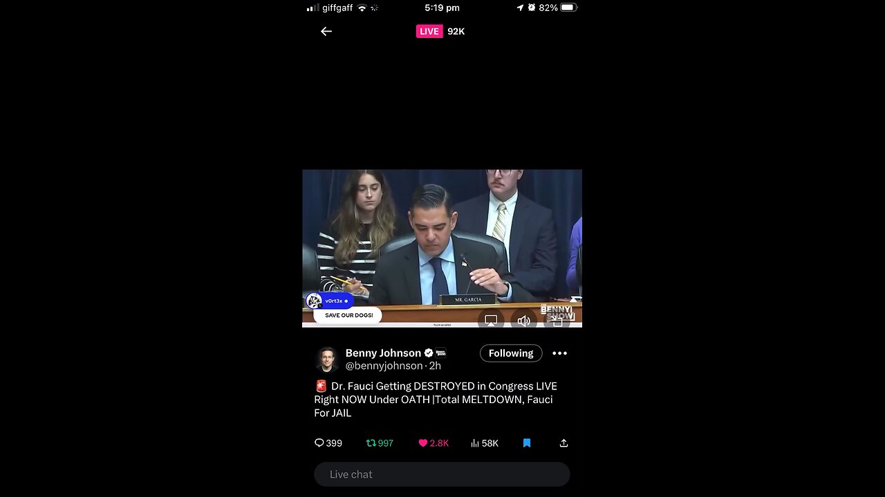 Dr Fauci is testifying now 03/06/2024