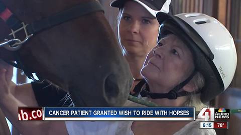 Woman battling terminal cancer spends special day at metro ranch