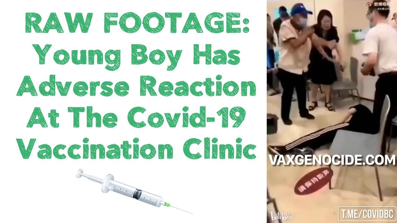 RAW FOOTAGE: Young Boy Has Adverse Reaction At The Covid-19 Vaccination Clinic