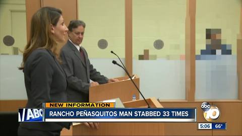 Rancho Penasquitos man stabbed 33 times