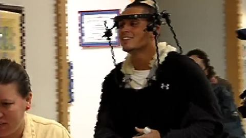 From The Vault: Injured Cincinnati Bengals linebacker visits kids in hospital