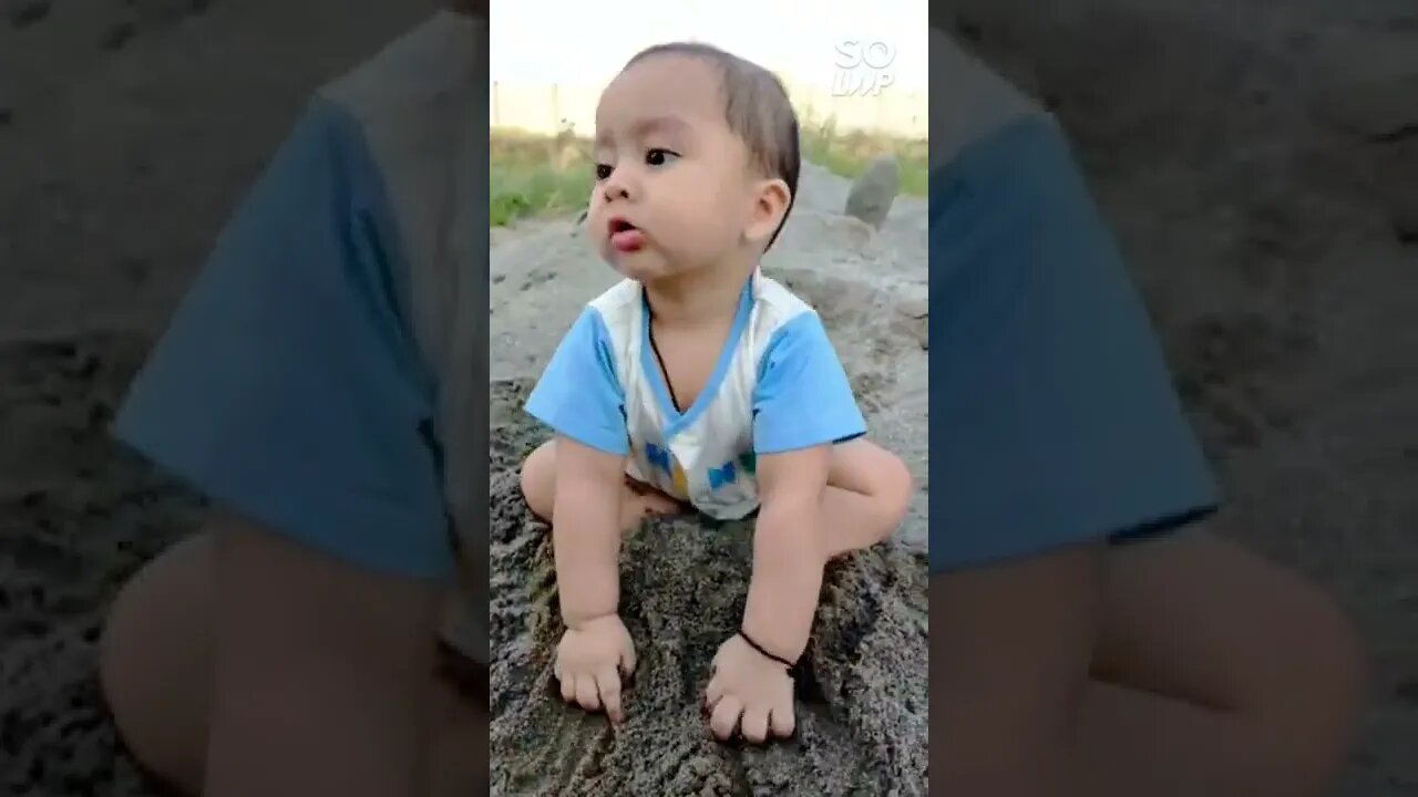 kids playing with sand #shorts #cutebaby #mashaallah #youtubeshorts