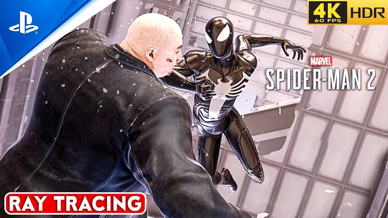 MARVEL'S SPIDER-MAN 2 Symbiote Venom Suit VS Fisk | Realistic RAY TRACING Gameplay [4K 60FPS HDR]