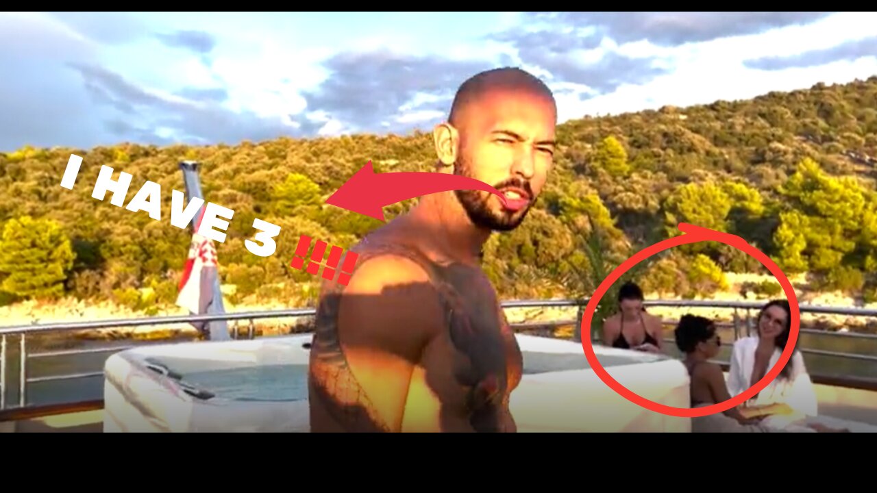 Andrew Tate Enjoys In a Private Yacht With His Three Girlfriends