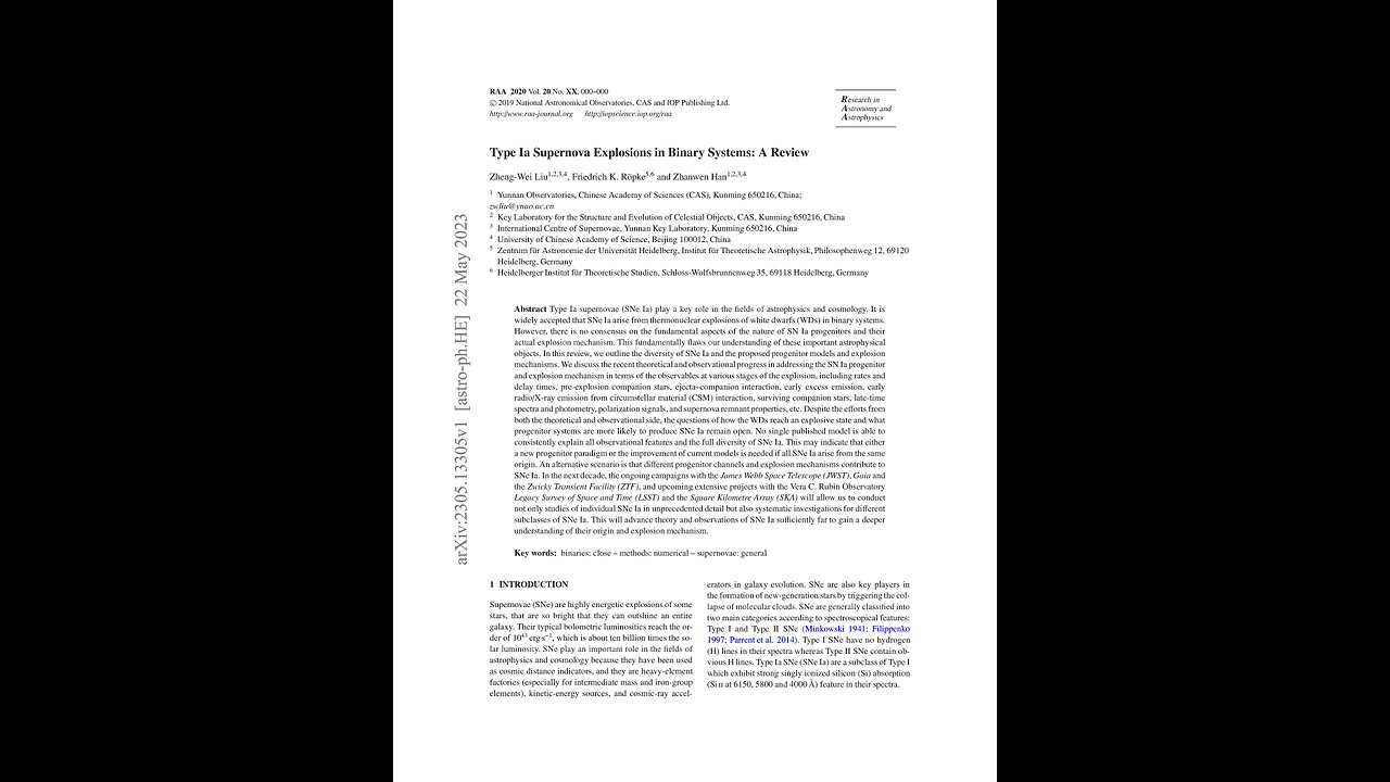 Type One-A Supernova Explosions in Binary Systems: A Review. Zheng-Wei Liu A Puke(TM) Audiopaper