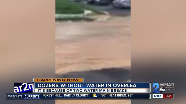 Water main break leaves 100+ residents without water