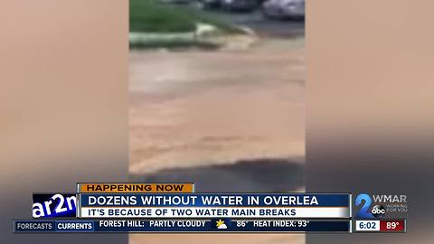 Water main break leaves 100+ residents without water