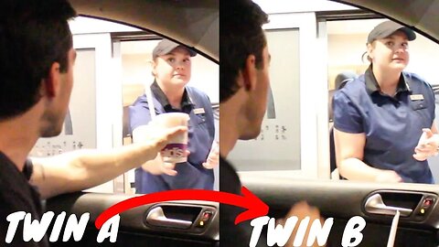 TWIN DEJAVU DRIVE THRU PRANK! PT2