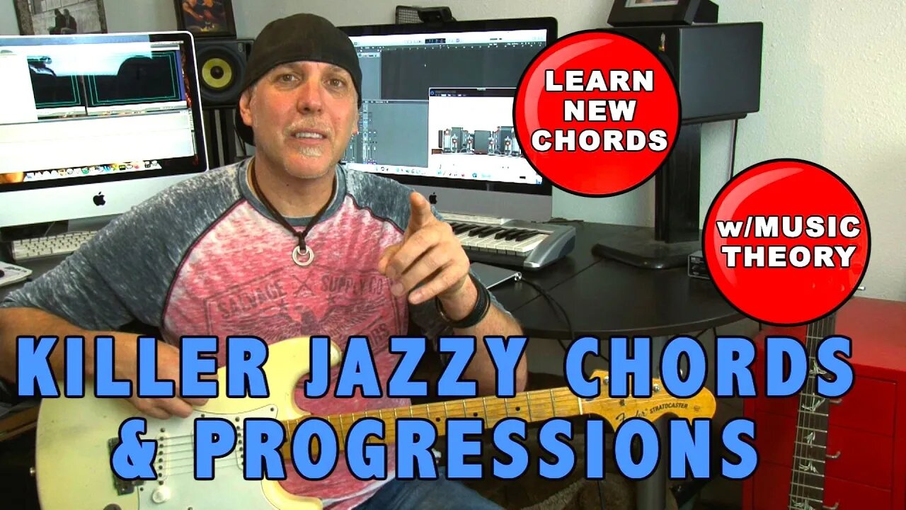 Killer sounding Jazzy Chords & Progressions with EZ music theory included