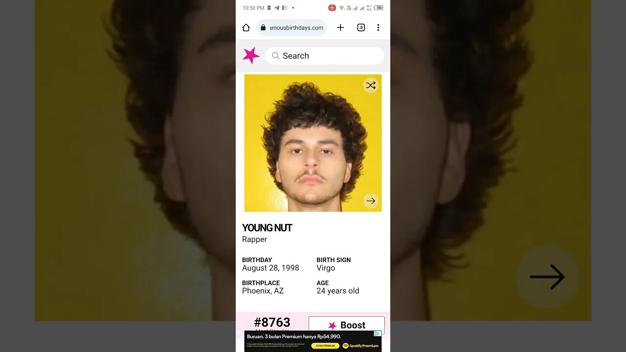 HAPPY 24 BIRTHDAY YOUNG NUT Rapper