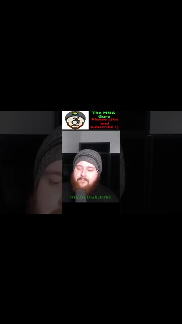 MMA Guru reads something suspect from his chat and quickly prays to God. Big ups Islam and Muslims.