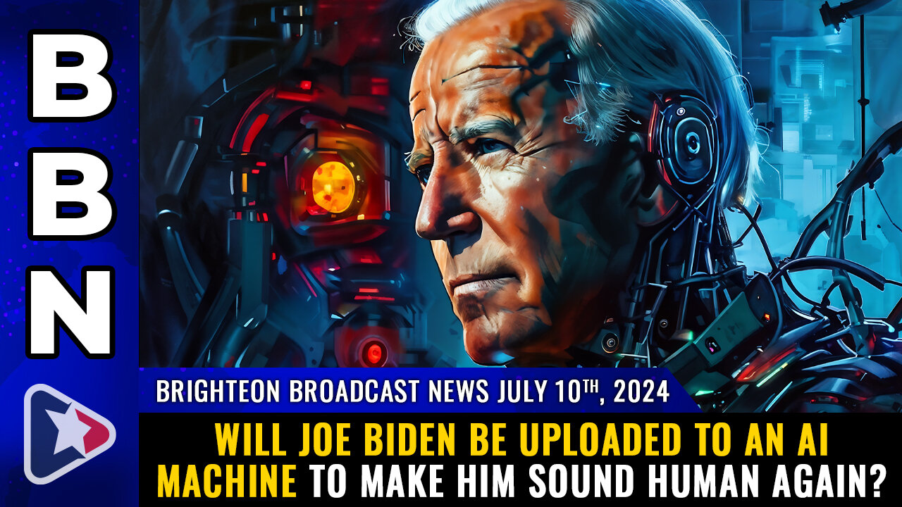 BBN, July 10, 2024 – Will Joe Biden be UPLOADED to an AI MACHINE...