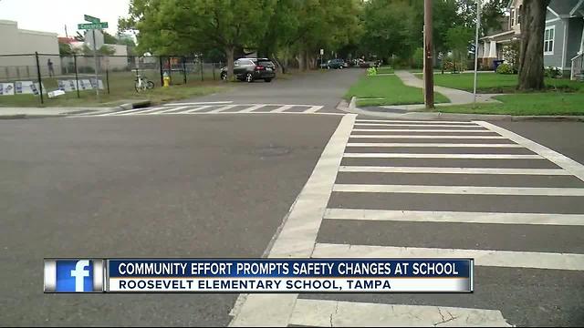 South Tampa neighborhood gets new crosswalk