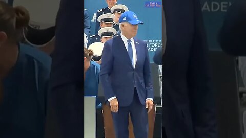 Joe Biden gets lost on stage, before taking a tumble. Just a stutter.