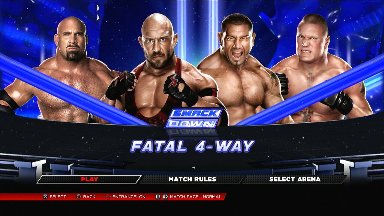 WWE 2K14 - Ryback vs. Batista vs. Goldberg vs. Brock Lesnar