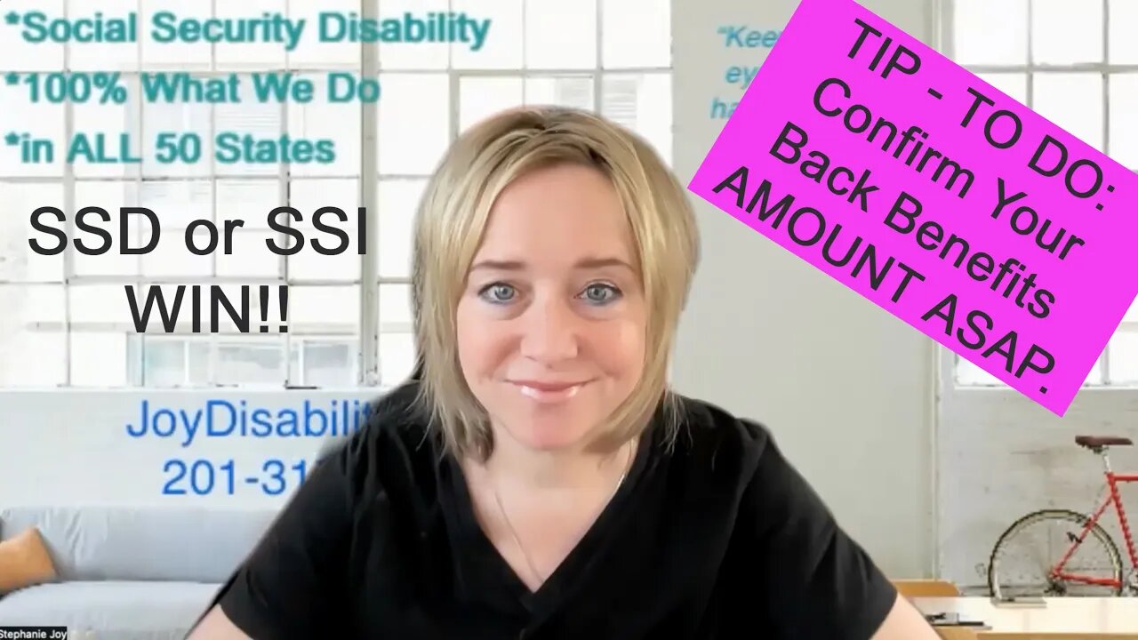 You Won? Check your Social Security Disability or SSI BACK BENEFITs Amount Received NOW!