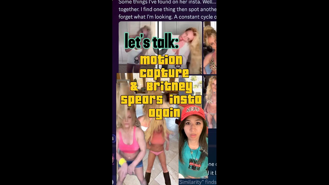 Britney Spears' instagram - is it a 3D model and rigging via motion capture? You tell me.