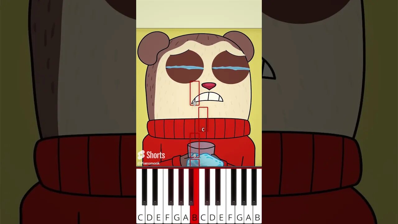 When You Drop An Ice Cube on The Floor 😂 (@MaxDesignPro) - Octave Piano Tutorial