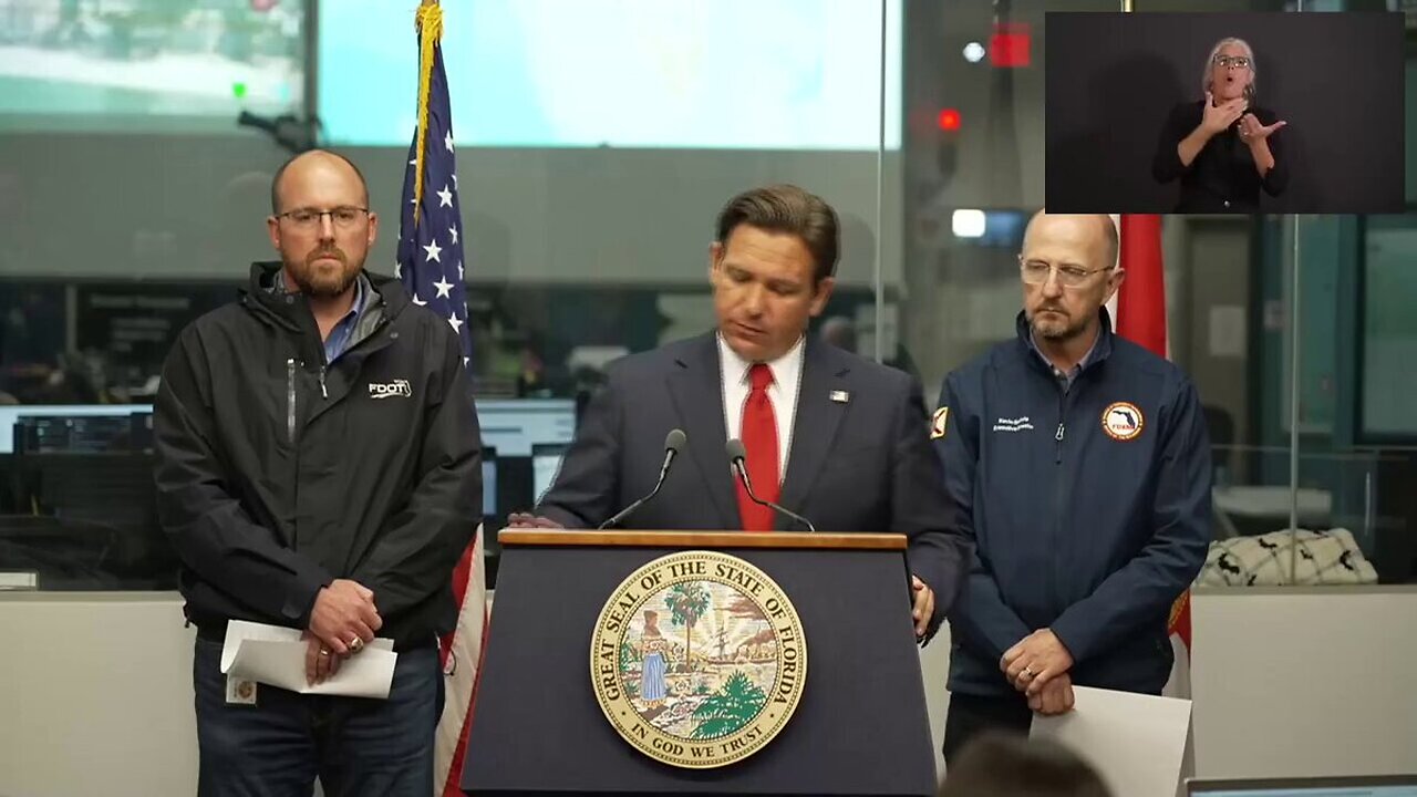 Ron DeSantis -All hands on deck as FLA prepares for Cat 5 Hurricane Milton