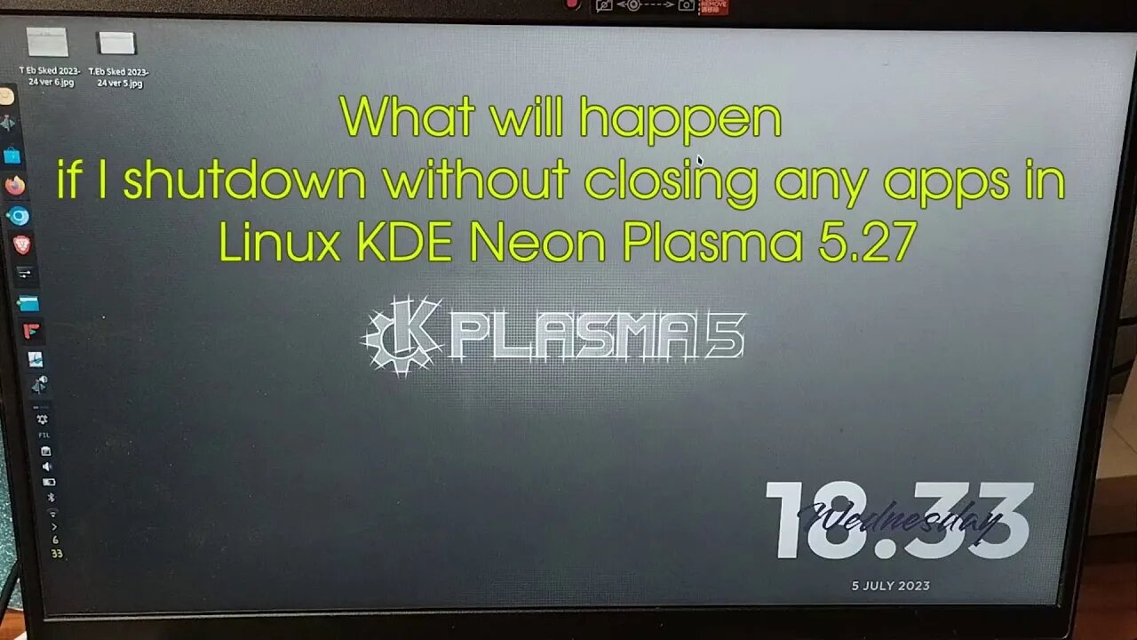 Linux App - What will happen if sudden shutdown without closing apps