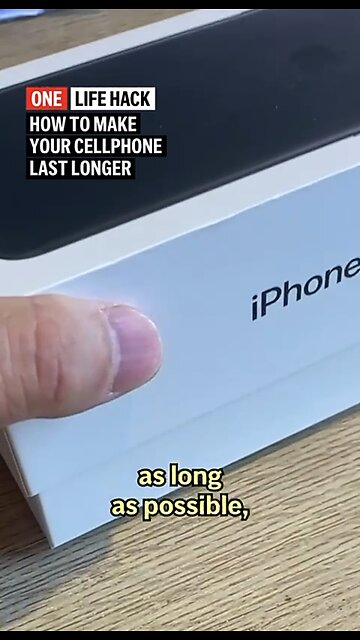 ONE LIFE HACK : How to make your Cellphone Lost Longer